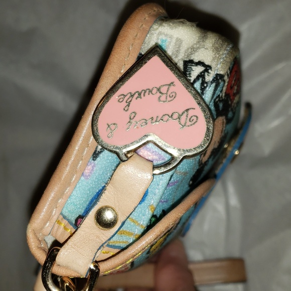 Dooney and Bourke Disney Sketch Wristlet/Pouch Blue - Picture 6 of 9